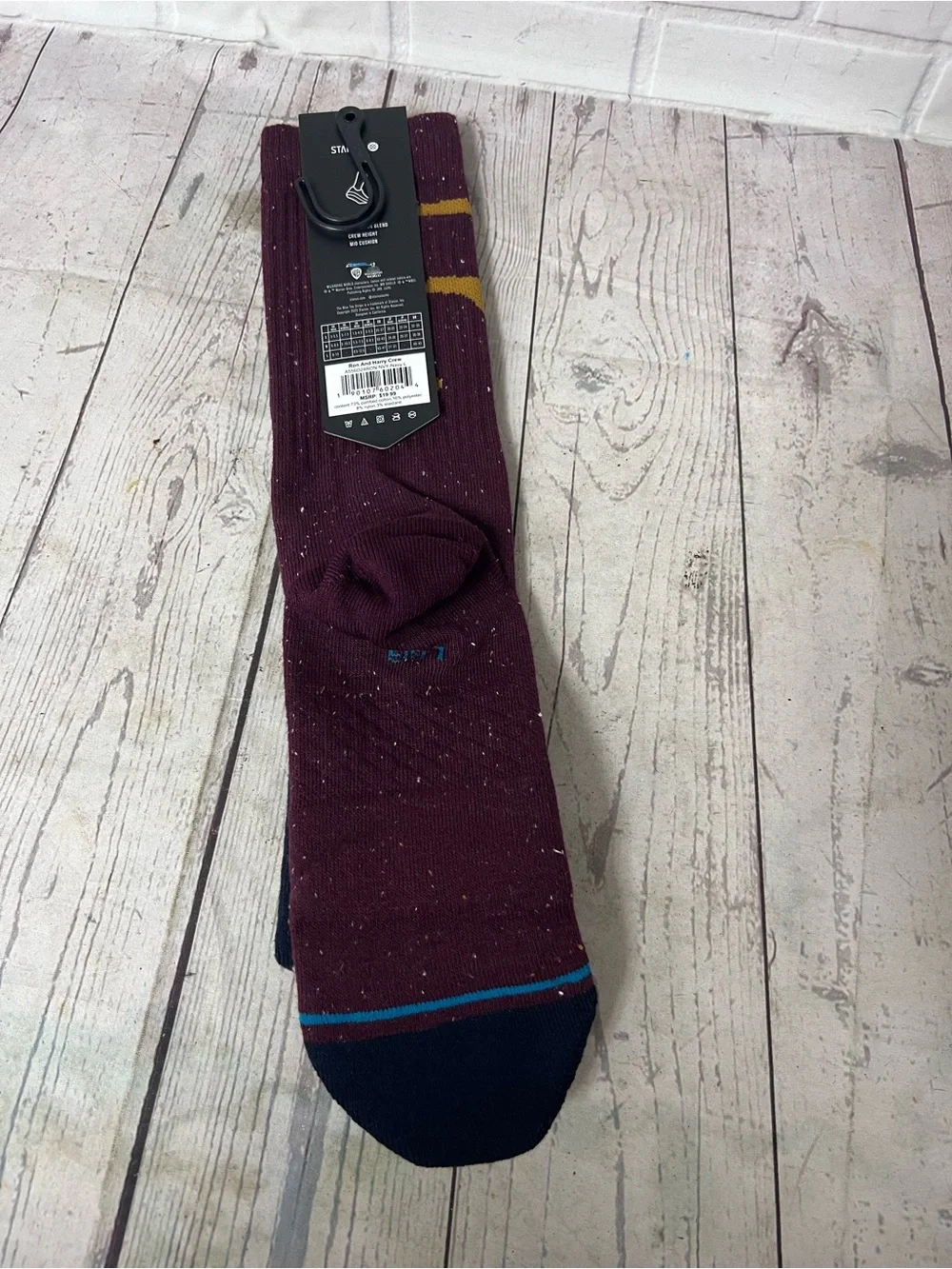 Brand New Men’s Stance Harry Potter Ron & Harry Crew Socks Size Large 9-13 US